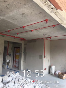 贵阳装修贵阳装饰万科金域华府复式126平米新中式在施工地