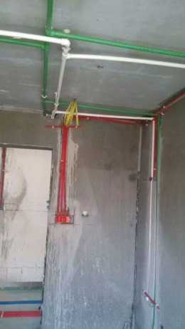 贵阳装修贵阳装饰保利溪湖117平三房二厅二卫现代简约在施工地