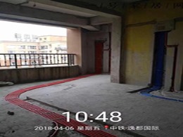 贵阳装修中铁逸都在施工地