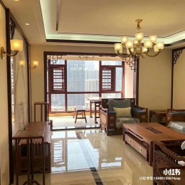 喜百年装饰金融城新中式风格装修实景图