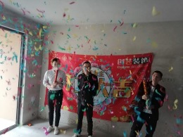普天中央国际111平米装修施工进度